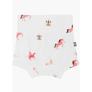Kyte Baby Unicorn Bummie Shorts Size 0-3 Mo Pink White NWT IN BAG
